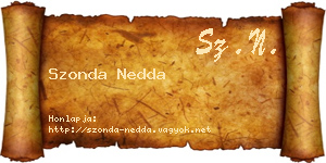 Szonda Nedda névjegykártya